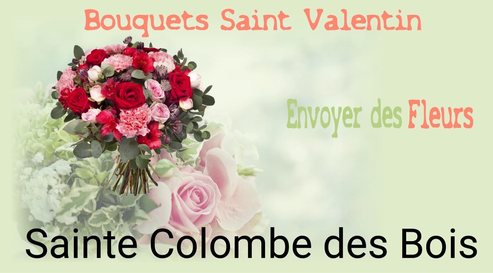 Roses de Saint-Valentin livrées à Sainte-Colombe-des-Bois